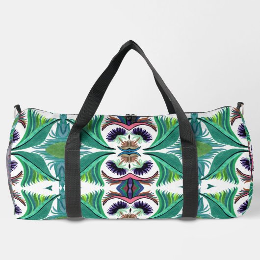 Isle-of-Ferns-C/M auf einem Müllbeutel Duffle Bag (Rückseite)