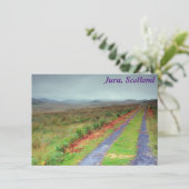 Isle of Jura track, Scotland card (Stehend Vorderseite)