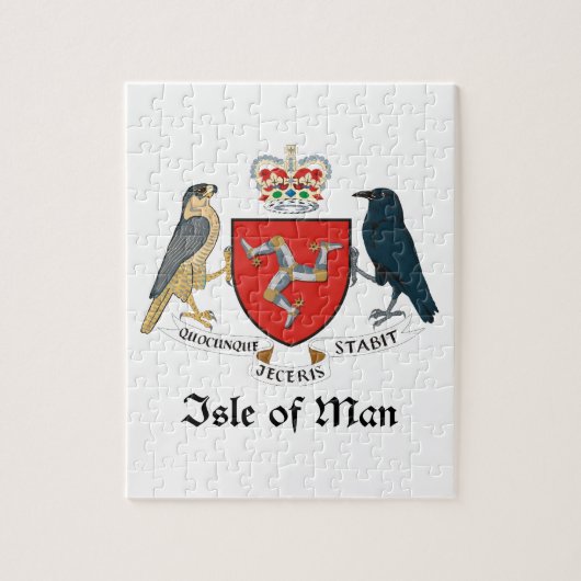 ISLE OF MAN - Emblem/Flagge/Symbol/Wappen Puzzle (Vertikal)