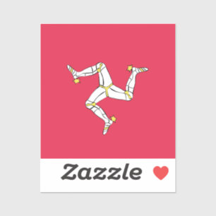 Isle of Man Flag Emblem Aufkleber