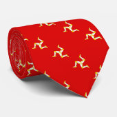 Isle of man Flag Krawatte (Gerollt)