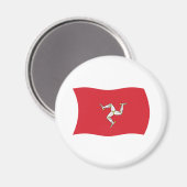 Isle of Man Flag Magnet (Vorderseite/Rückseite)