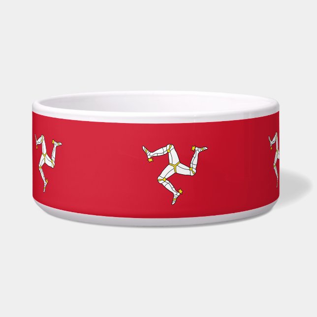 Isle of Man Flag Pet Bowl Napf (Links)