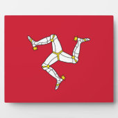 Isle of Man Flag Platte Fotoplatte (Vorderseite)