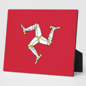Isle of Man Flag Platte Fotoplatte (Seite)