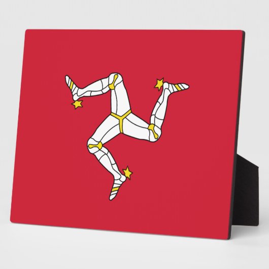 Isle of Man Flag Platte Fotoplatte (Seite)