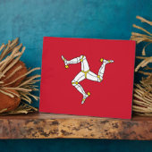 Isle of Man Flag Platte Fotoplatte (Seite)
