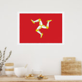 Isle of man Flag Poster (Küche)