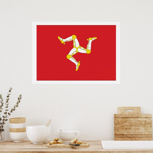 Isle of man Flag Poster (Küche)
