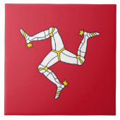Isle of Man Flag Tile Fliese (Vorderseite)