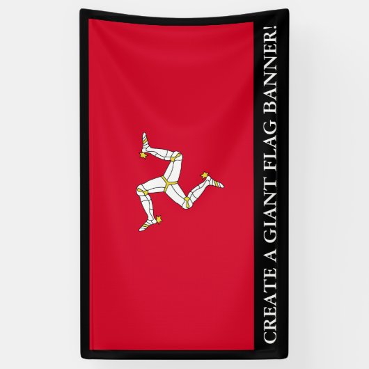 Isle of Man-Flagge Banner (Vertikal)