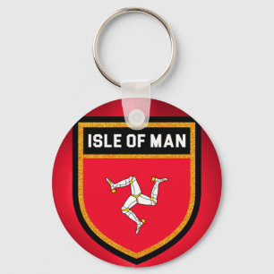 Isle of Man-Flagge Schlüsselanhänger