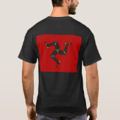 Isle of Man-Flagge T-Shirt (Rückseite)