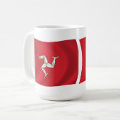Isle-of-Man-Flagge Tasse (Vorderseite Links)