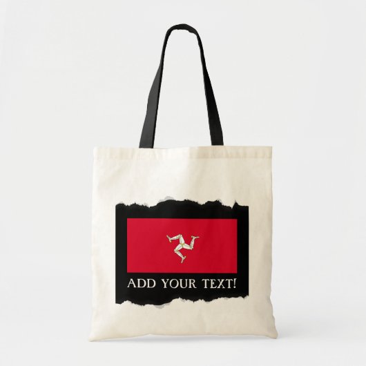 Isle of Man-Flagge Tragetasche (Vorne)