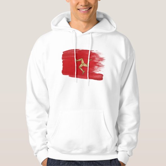 Isle of Man-FlaggeHoodie Hoodie (Vorderseite)