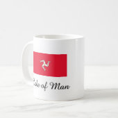 Isle of Man-Flaggen-Entwurf Kaffeetasse (Vorderseite Links)