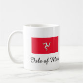 Isle of Man-Flaggen-Entwurf Kaffeetasse (Links)
