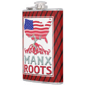 Isle of Man Manx American Hip Flask Flachmann (Links)