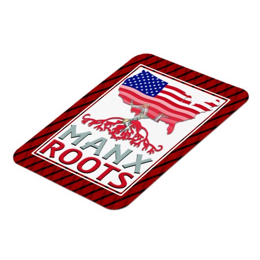 Isle of Man Manx American Magnet (Linke Seite)