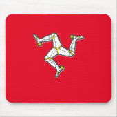 Isle of Man Manx Flag 3 Legs Man Triskelion Mousepad (Vorne)