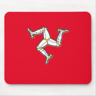 Isle of Man Manx Flag 3 Legs Man Triskelion Mousepad