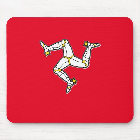 Isle of Man Manx Flag 3 Legs Man Triskelion Mousepad (Vorne)