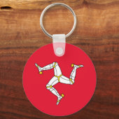 Isle of Man - Manx Flag Schlüsselanhänger (Vorderseite)