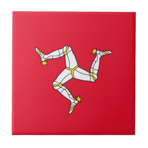 Isle of Man - Manx Flagge Fliese