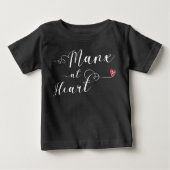 Isle of Man Manx im Herzen Baby T-shirt (Vorderseite)