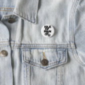 Isle of Man Motorradfahrer Button (Beispiel)