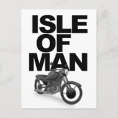 Isle of Man Motorradfahrer Postkarte (Vorderseite)