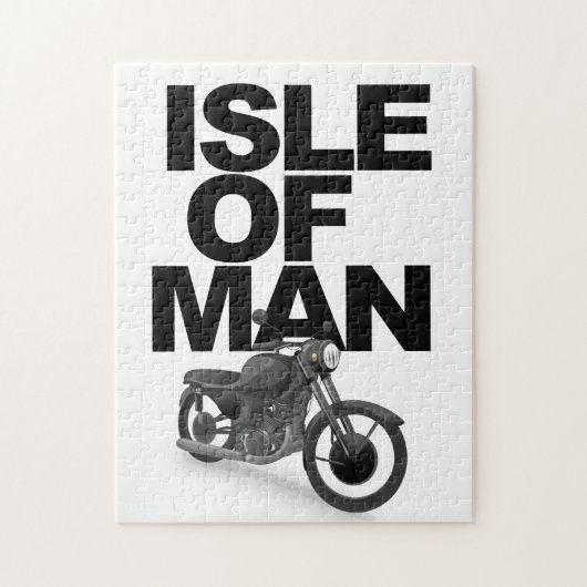 Isle of Man Motorradfahrer Puzzle (Vertikal)