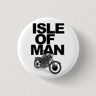 Isle of Man Motorradrennfahrer Button