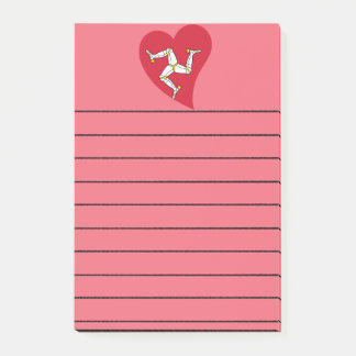 Isle-of-Man-Notizblock Post-it Klebezettel