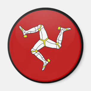 Isle of Man-Qualität Flaggen-Kreis Magnet