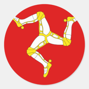 Isle of Man Runder Aufkleber
