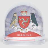 Isle of Man Snow Globe, patriotic UK / British Schneekugeln (Rückseite)