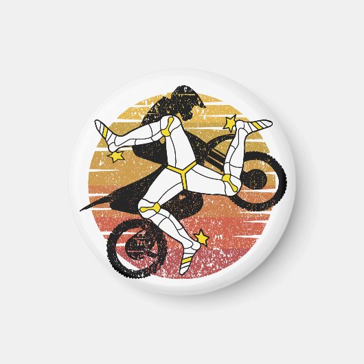 Isle of man sport Motocross Magnet (Vorne)