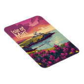 Isle of Man Vintag art Magnet (Rechte Seite)