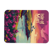 Isle of Man Vintag art Magnet (Horizontal)