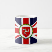 Isle of Man-Vizegouverneur-Flagge Kaffeetasse (Mittel)
