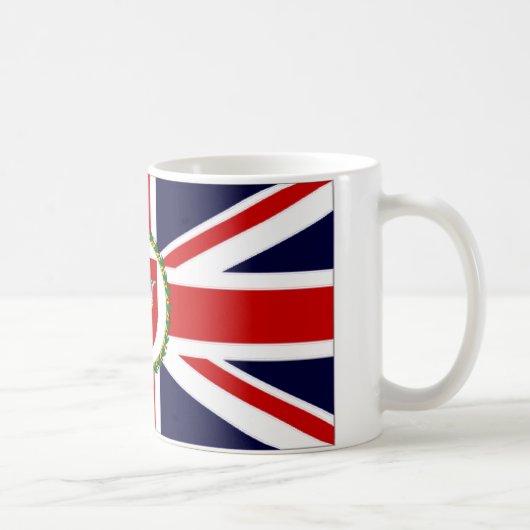 Isle of Man-Vizegouverneur-Flagge Kaffeetasse (Rechts)