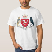 Isle of Man-Wappen - Manx Emblem T-Shirt (Vorderseite)