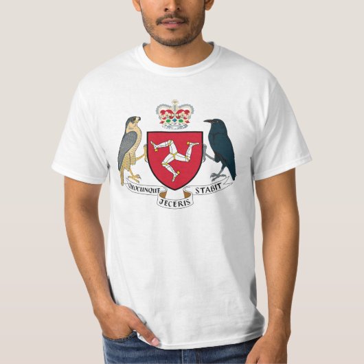 Isle of Man-Wappen - Manx Emblem T-Shirt (Vorderseite)
