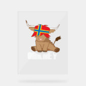 Isle of Orkney Fahne Geschenk schottischen Hochlan Acrylschild (Vorderseite)