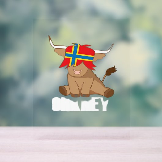 Isle of Orkney Fahne Geschenk schottischen Hochlan Acrylschild (Neutral)