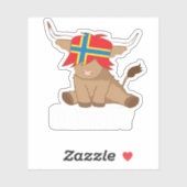 Isle of Orkney Fahne Geschenk schottischen Hochlan Aufkleber (Blatt)