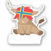 Isle of Orkney Fahne Geschenk schottischen Hochlan Aufkleber (Vorderseite)