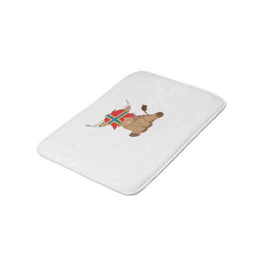 Isle of Orkney Fahne Geschenk schottischen Hochlan Badematte (Schrägansicht)